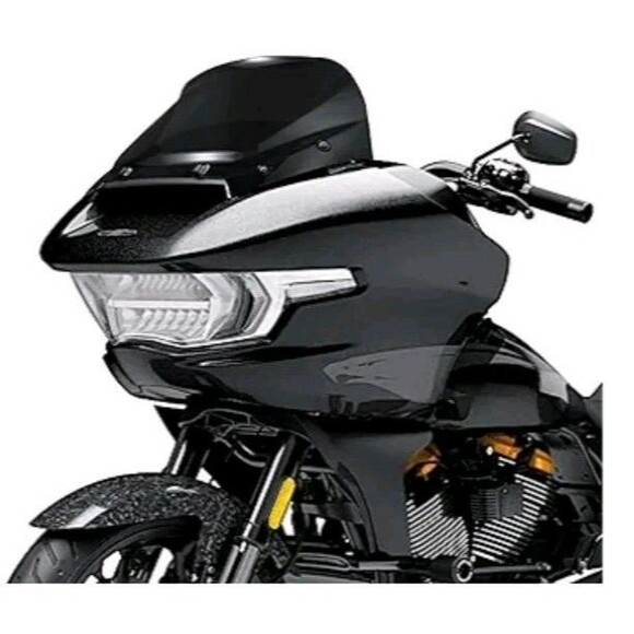 11.5" Wave Windshield Windscreen Wind Splitter Compatible for Harley CVO Black - Picture 6 of 11